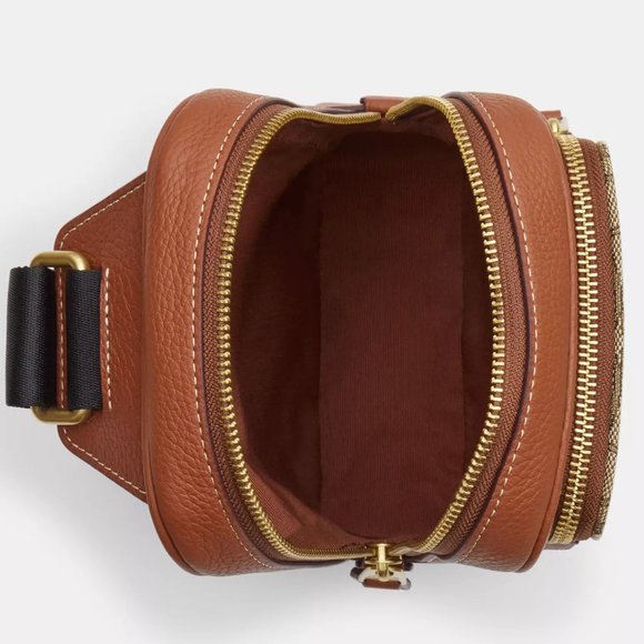 🐭 Disney X Coach Track Pack 14 In Signature Jacquard With Mickey Mouse Print - Picture 5 of 15